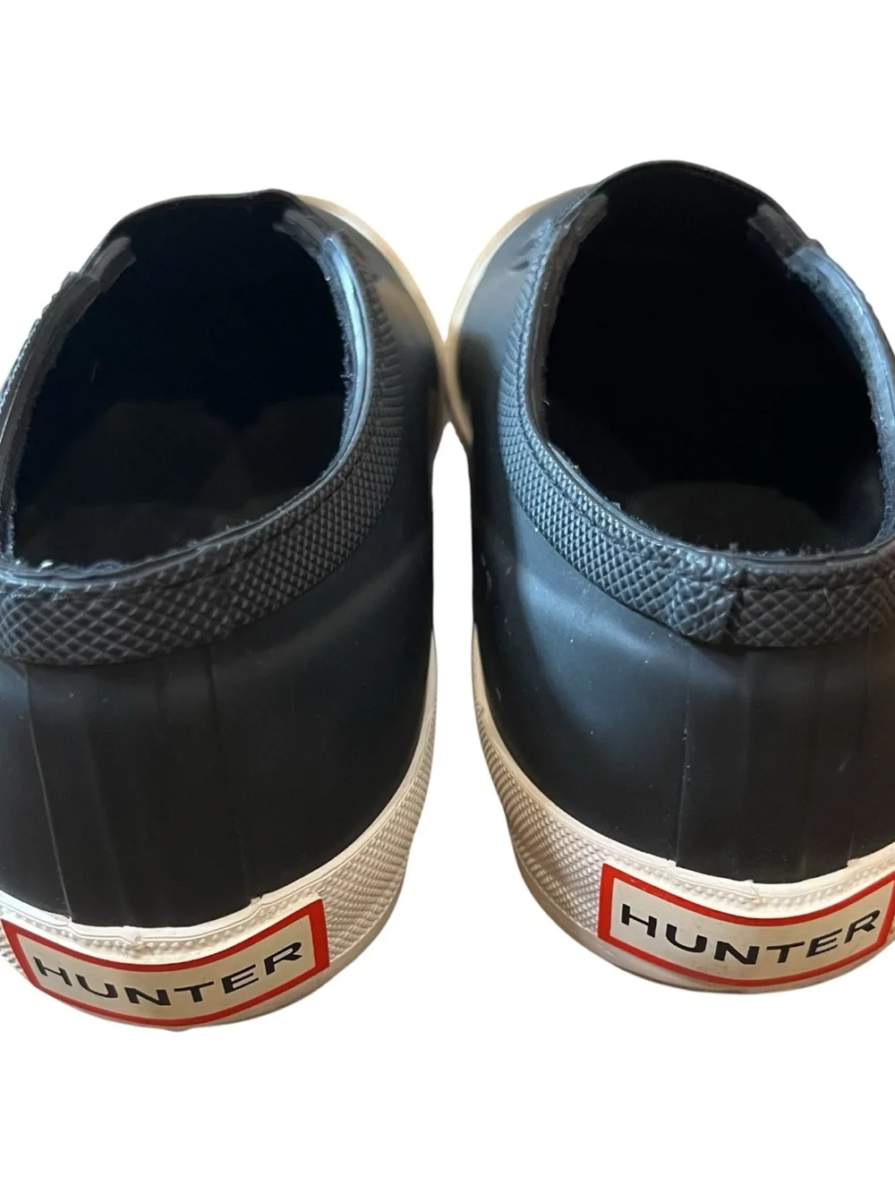 Hunter Black Slip-On Sneakers